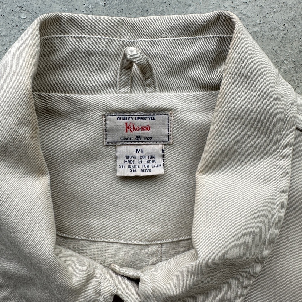 Vintage Women's Khaki Shacket Jacket Size L - Picture 7 of 7